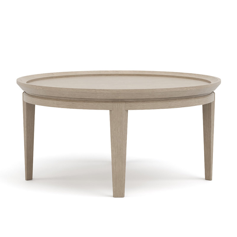 Maidstone Glass Coffee Table, Sandbank, 18" H x 36" L x 36" W