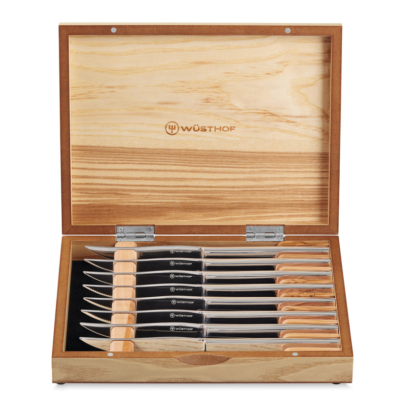 Ensemble de couteaux à steak en acier inoxydable 8 pièces WÜSTHOF