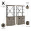 Jennalise 69'' H x 32'' W Metal Etagere Bookcase
