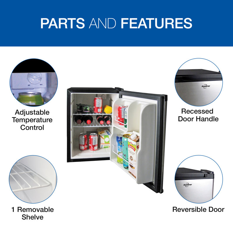 Compact Stainless Steel Smart RV Mini Fridge