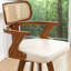 Swivel Upholstered Counter Stool-834109320-834109315