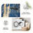 1PC Distressed Navy Blue Tan Striped Abstract area rugs for Living Room, Soft and Comfortable, Suitable for all seasons, easy-to-maintain, machine washable Indoor floor mat, Under Table Farmhouse suitable for dining table, coffee table, entryway,-220147043