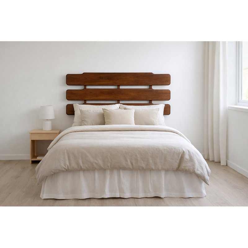 Hugo - Tête de lit double / grand - noyer, Double/Grand, Noyer