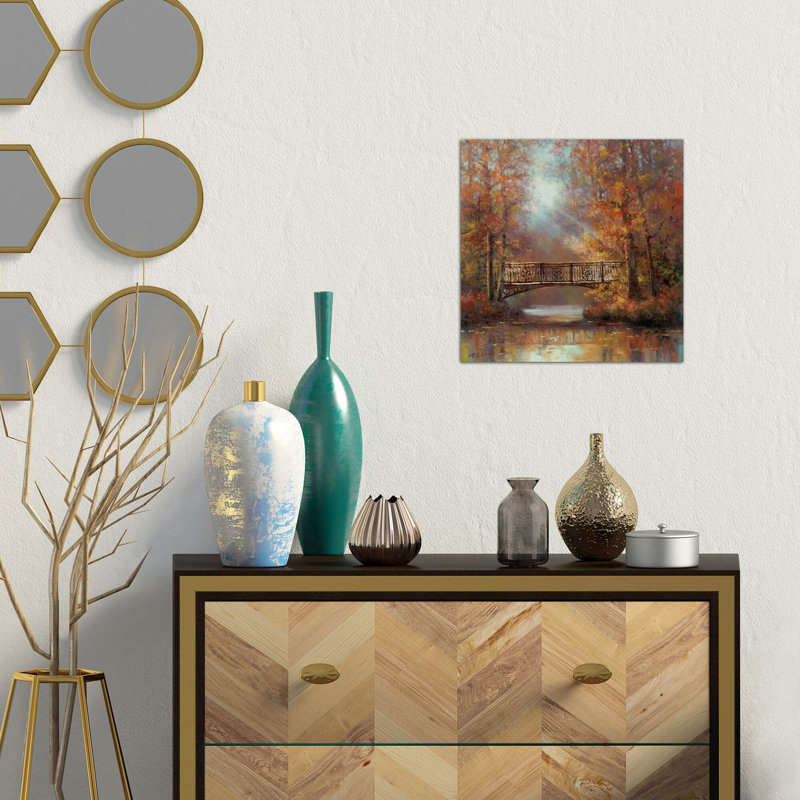 Bridge Of Peace - Wrapped Canvas Painting, 66.04 cm H x 66.04 cm W x 3.175 cm D