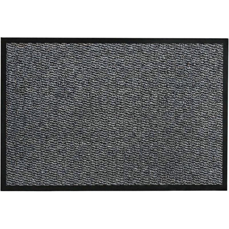 Grey Barrier Mat Heavy Duty Indoor Outdoor Dirt Trapper Door Mat Non-Slip Entrance Rug Shoes Scraper Absorbent Carpet (120x240cm)