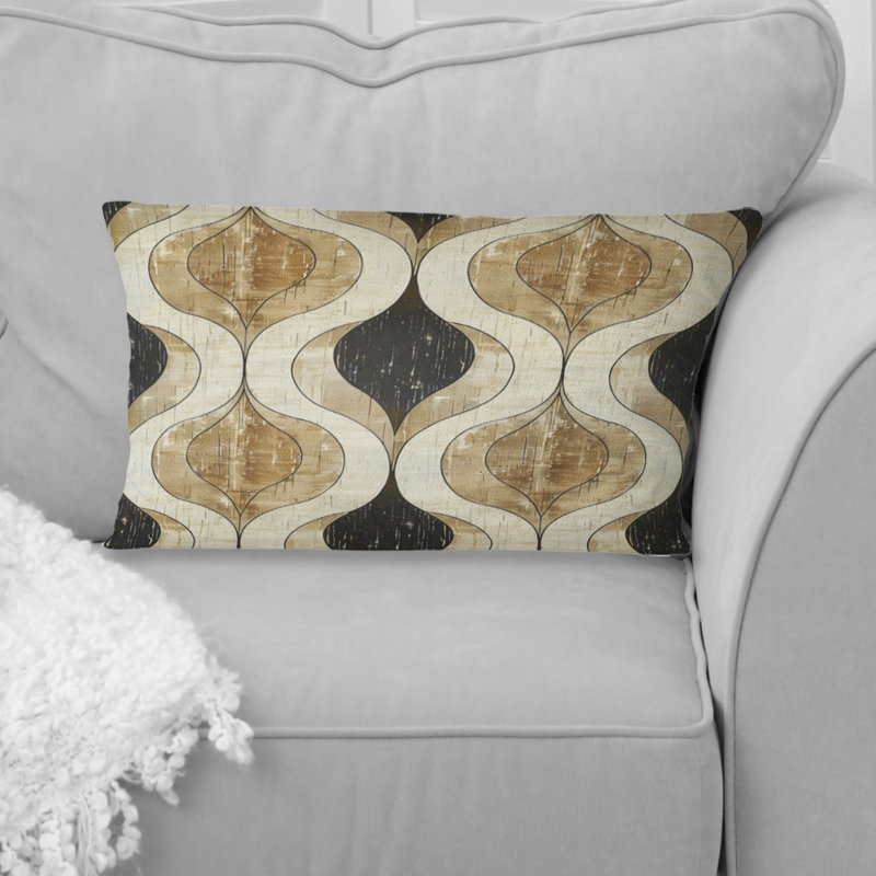 Oreiller brun et beige VI