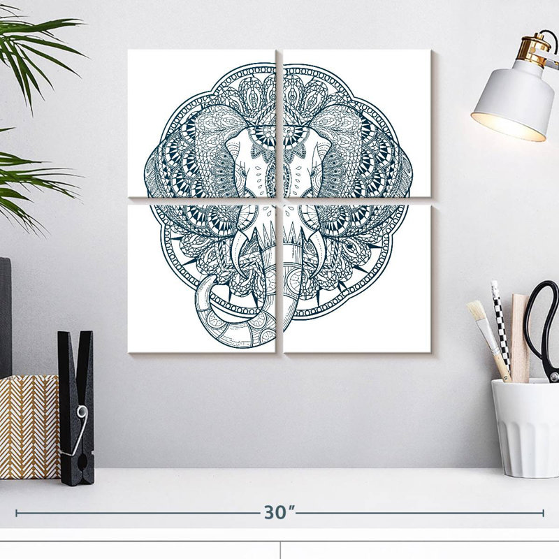 Brampt Graceful Elephant, 18" H x 18" W