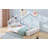 Full Size House Bed Wood Bed, White-112081970-112081972