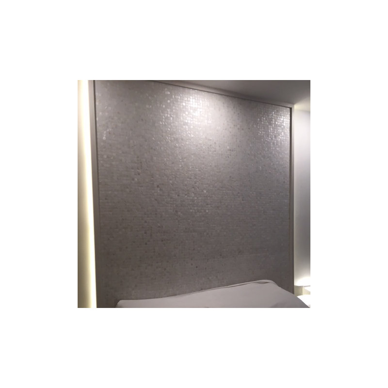 SeaTile 1" x 1" Seashell Grid Mosaic Wall & Floor Tile, Natural