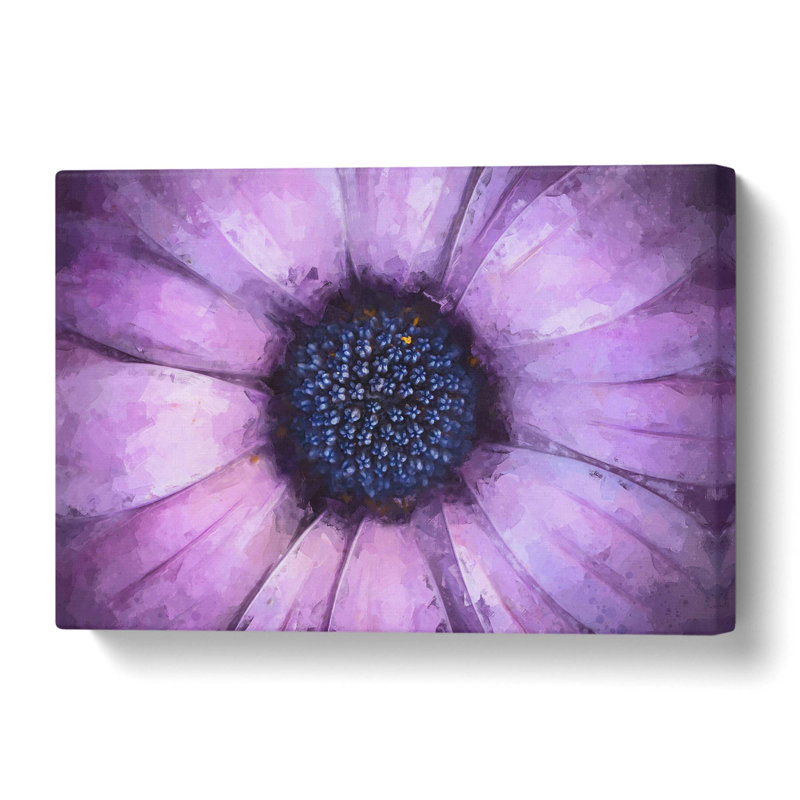The Eye Of A Purple Flower In Abstract - Wrapped Canvas Print, 60 cm H x 90 cm W