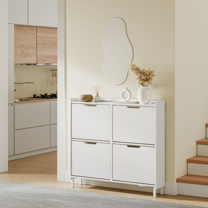 8 Pair Flip Down Shoe Storage