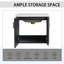 Ensemble de meuble-lavabo flottant avec lavabo en céramique et meuble-lavabo mural Ebern Designs avec évier, 24 po-1616446706
