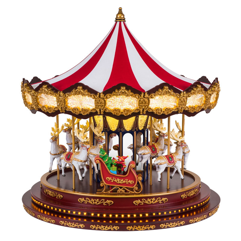 Heirloom 17" Deluxe Christmas Carousel