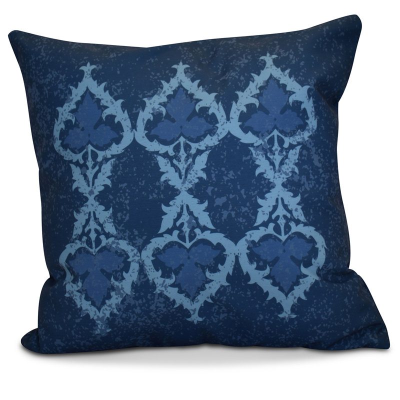 Coussin d'extérieur carré HH Revival, 20 po x 20 po, Bleu marine