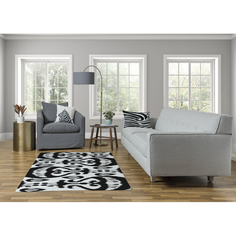 Lamira Chenille Ikat Indoor Rug, Rectangle 8' x 10'