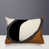 Orange brûlé / noir / blanc cassé
