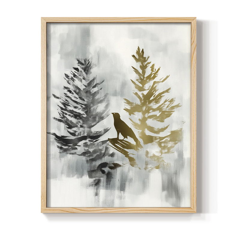Reproduction encadrée - bois massif, Naturel, H 21 po x l 17 po