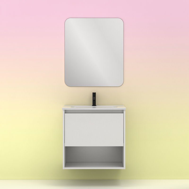 Jemery 600mm Single Bathroom Vanity with Integrated Ceramic Basin