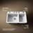 Riverby 33" x 22" x 9.625" Under-Mount Double-Equal Kitchen Sink with Accessories and 5 Oversized Faucet Holes-125039943-37340195