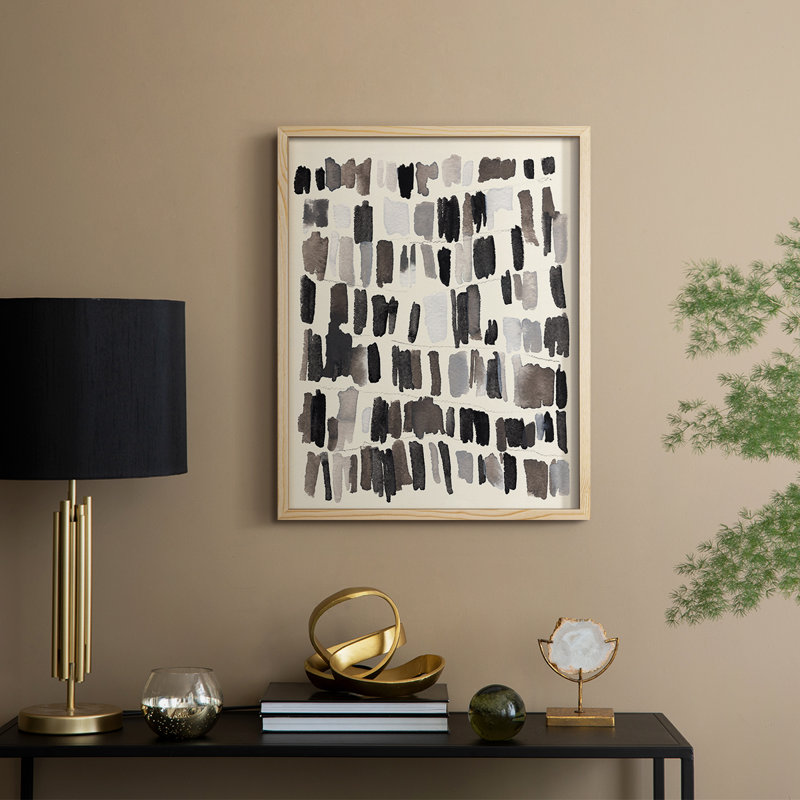 «Chalk and Flint IV», reproduction encadrée - bois massif, H 11 po x l 9 po