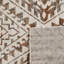 Losoya Geometric Southwestern Area Rug in Brown/Beige/Cream-616869247
