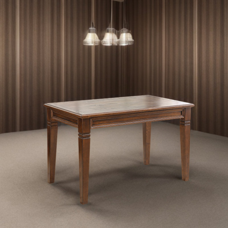 Sorina Ash Solid Wood Dining Table, 27.55" W x 47.24" L