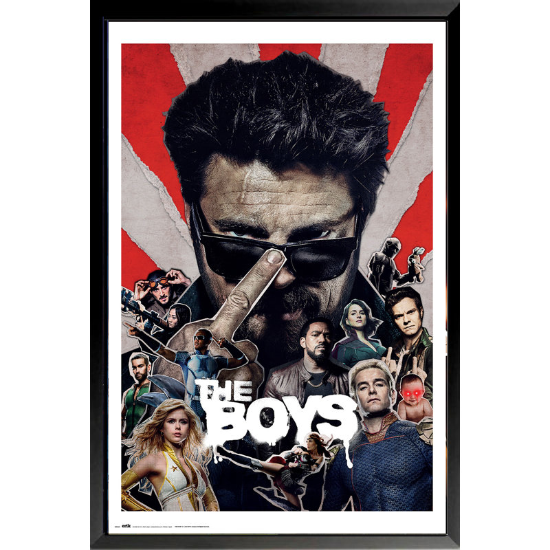 Impression encadrée, affiche encadrée «The Boy's Collage», 36 x 24