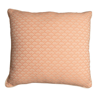 Coussin décoratif manuel festonné 21 po x 21 po Woodworkers & Weavers