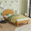 Cookie-Shaped Bed Frame For Boys & Girls,Twin Size Platform Bed
