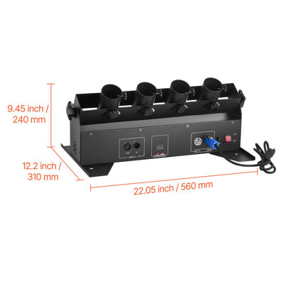 Electric Confetti Cannon Machine, High Output 4-Shot Confetti Launcher, DMX512, Manual & Remote Control, Portable Confe-tti Shooter for Wedding Christmas DJ Party Event Show Stage Nightclub