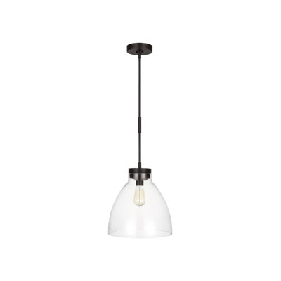 Roksana Single Light Glass Steel Dimmable Pendant