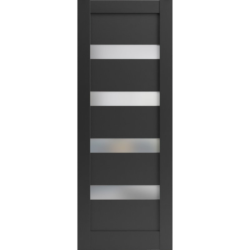 Dalle de porte standard noire Quardo, 24 po x 84 po