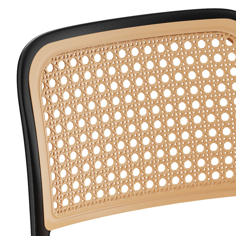 Brewer 46cm H Stacking Side Chair in Black