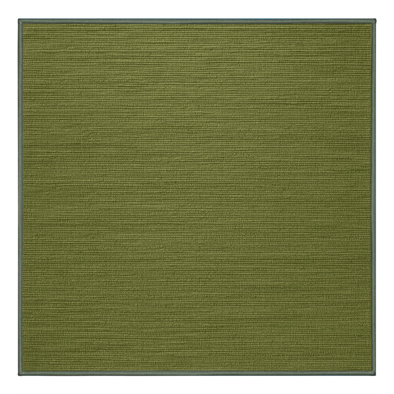Tapis vert uni lavable à la machine, Carré 3 pi