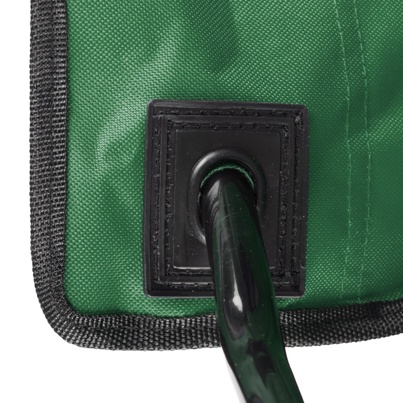 Green Heavy Duty Folding Camping Chair with Cooler and Cupholder