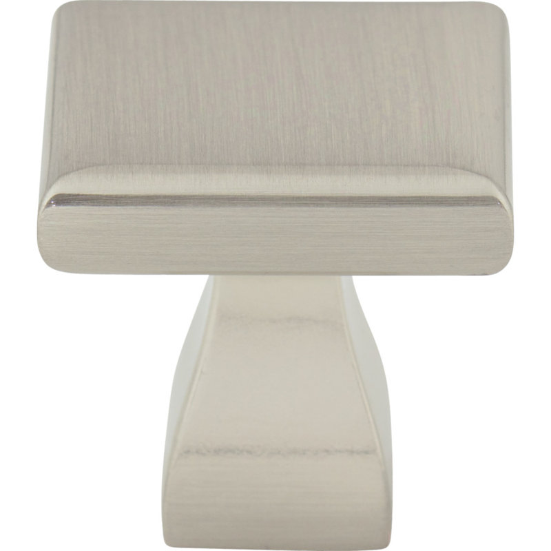 Hadly 1" Length Square Knob, Satin Nickel