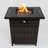 Hasudin Square Rattan Smokeless Fire Pit Table