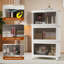 Armoire de rangement pliable à 4 niveaux - Organisateur pliable en plastique PP robuste pour garde-robe