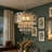 Jolie 5-Light Dimmable Metal Drum Chandelier with Crystal Accents-1934473315