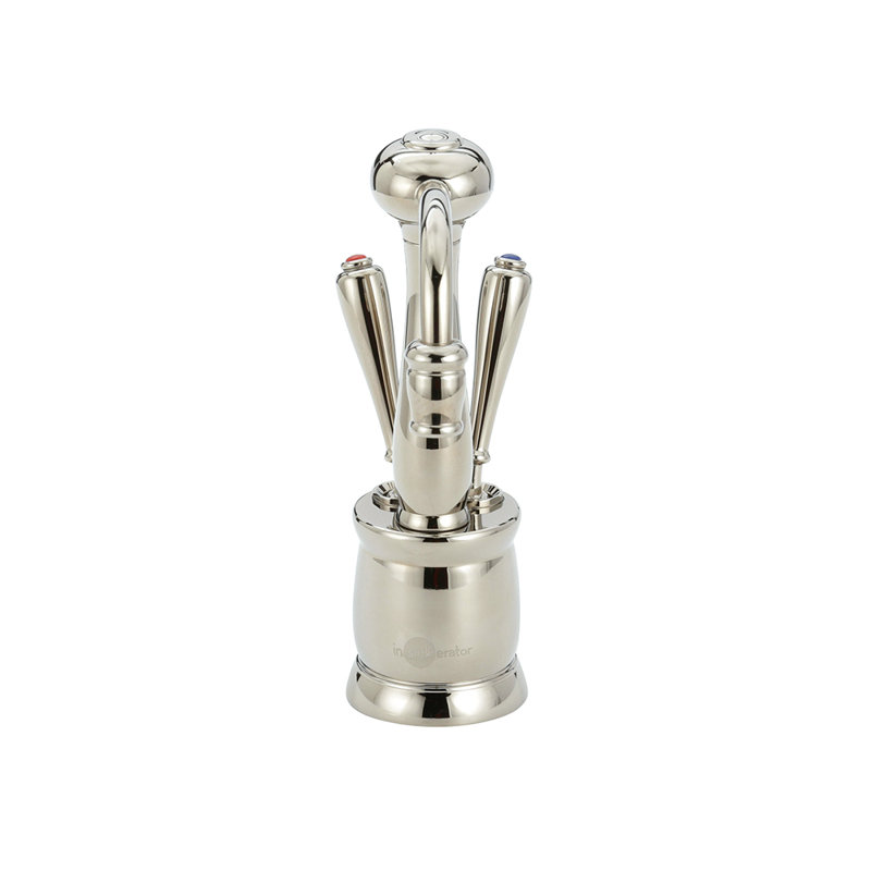 Distributeur d'eau chaude et froide antique antique, Nickel poli