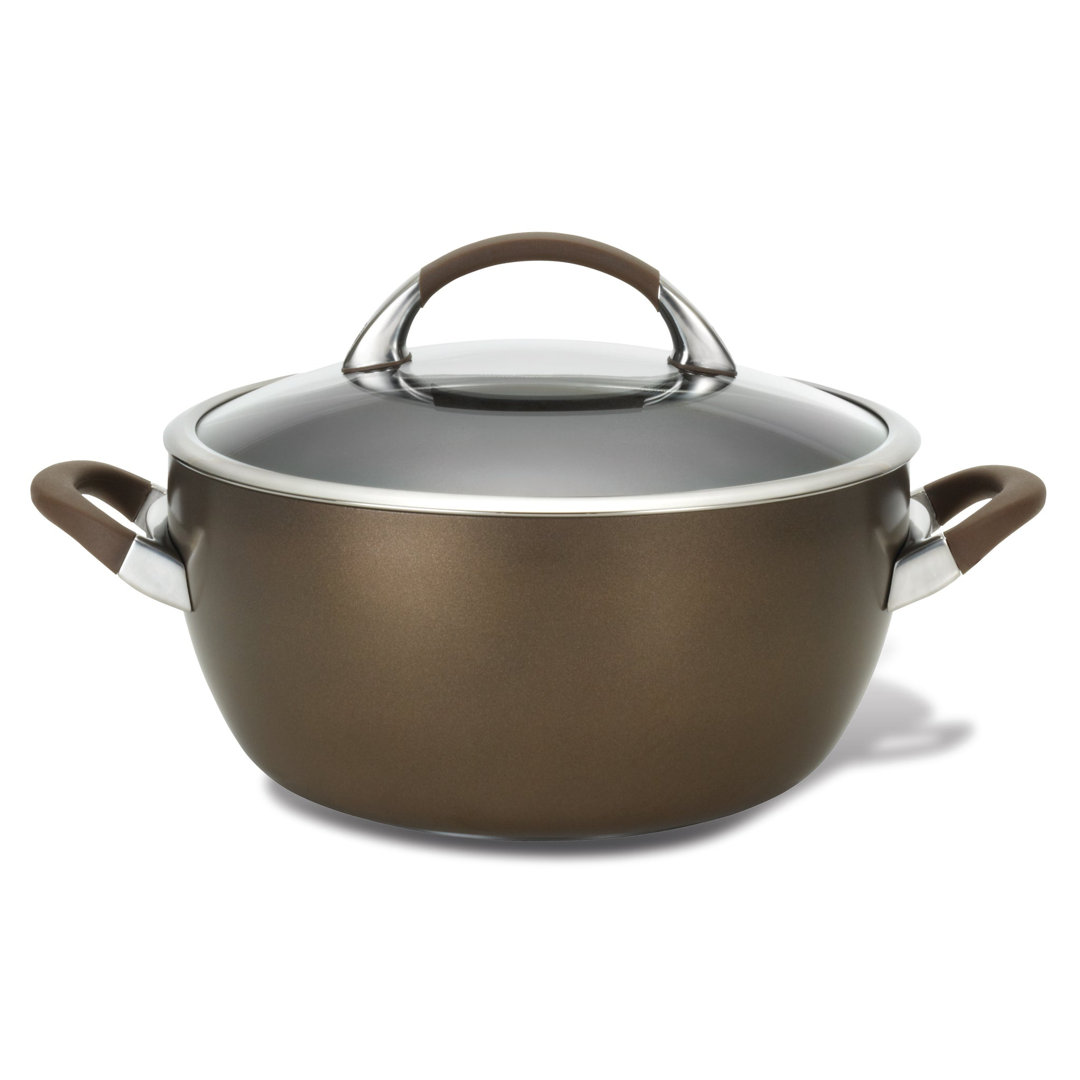 Circulon Symmetry Hard-Anodized Nonstick 5.5-Quart Casserole with Lid Circulon 