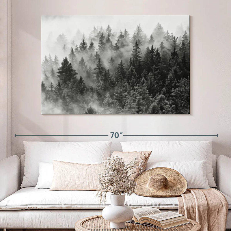 Alvord Misty Summer Forest, H 34 po x l 51 po