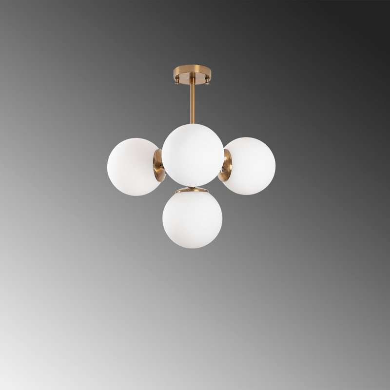 Madiun 4 - Light Unique/Statement Chandelier, Rose Gold