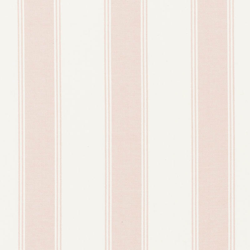 Schumacher x Veere Grenney Rafe Stripe Fabric, Quiet Pink