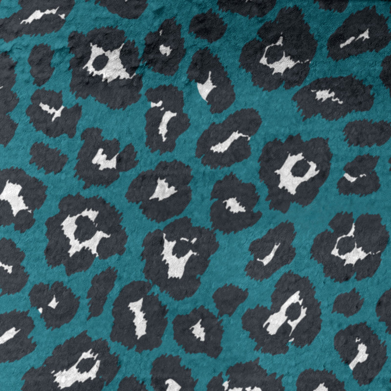 Lucida Bath Towel, Microfiber, Teal/White/Black