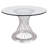 Nevil Round Glass Top Dining Table