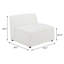 Chaise sans accoudoirs rembourrée Chirata Pearl