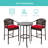 Ambau Metal Bar Set with Stools-352345590-352345545-352345544