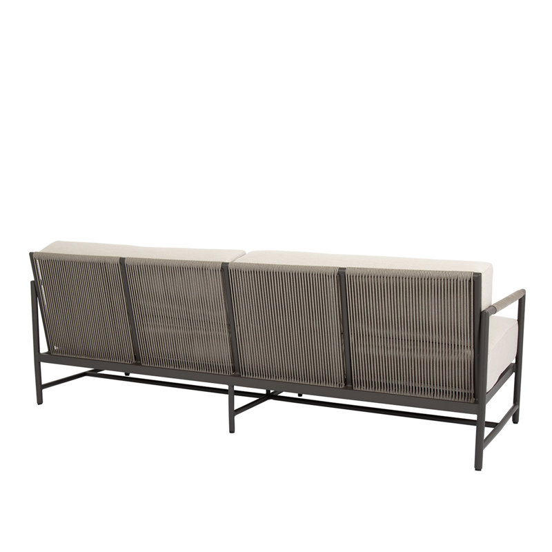 Pietra Outdoor 3 - Seat Patio Sofa, Echo Ash Sunbrella®