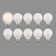 Mcswain 60 Watt Equivalent G25 E26/Medium (Standard) Dimmable 3000K LED Bulb